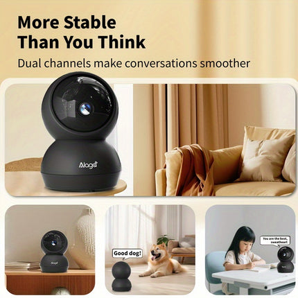 2K 4MP 360 Panoramic WiFi Security Camera White view 5