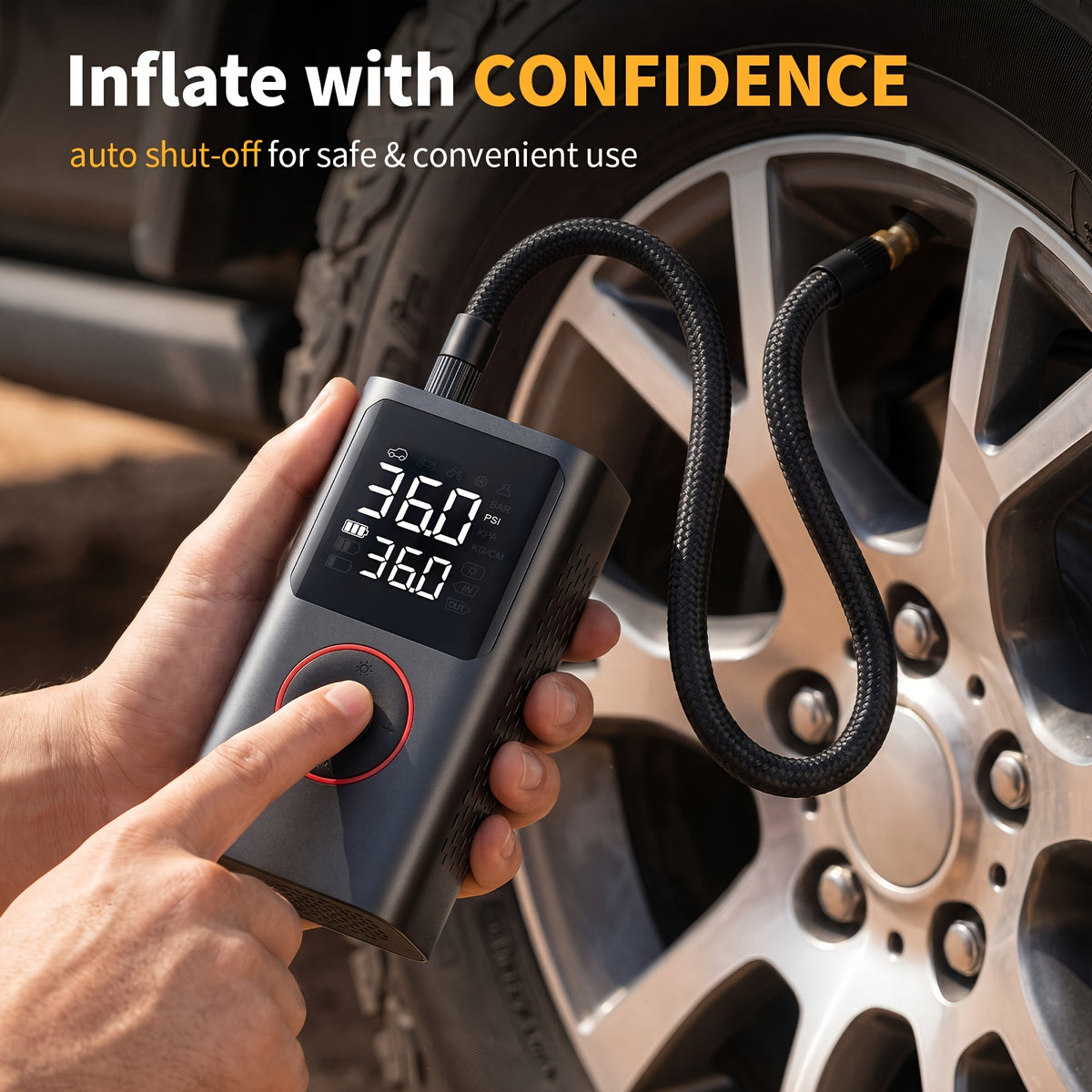 Portable Cordless Tire Inflator view 5