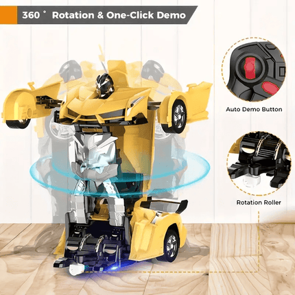 1:18 Scale Transforming Car Robot Toy view 2