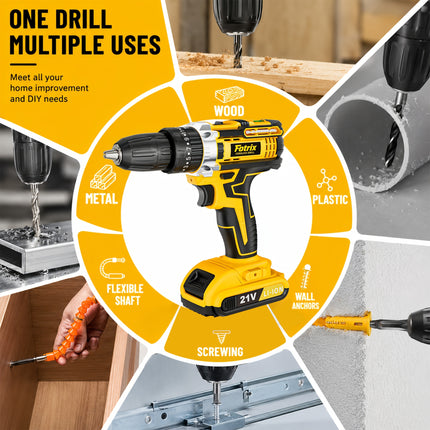 21V Cordless Drill Driver Kit view 7