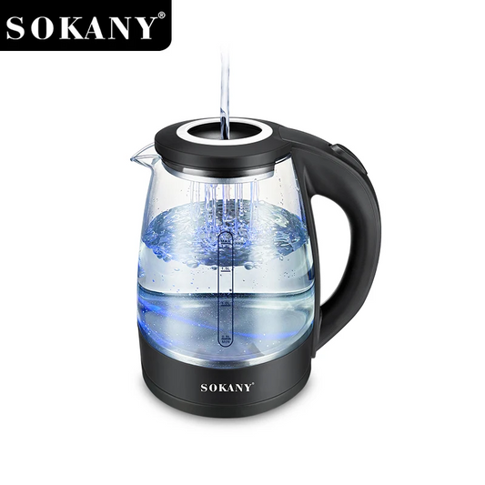 SOKANY High Borosilicate Glass Electric Kettle SK-09067 1500W 1.8L