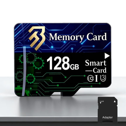 128GB High-Speed Micro SD Card Adapter Class 10 UHS-1 view 1