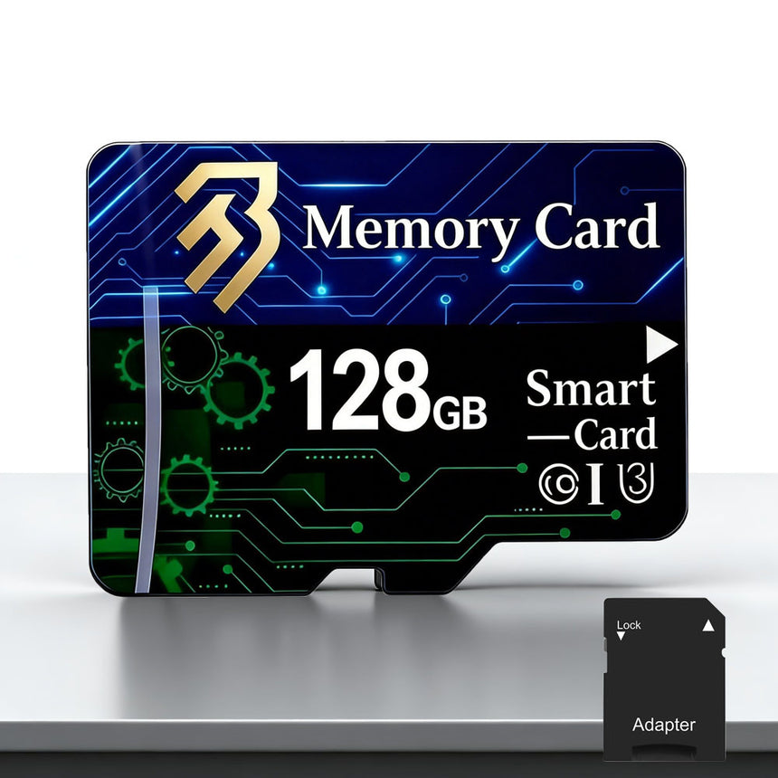 128GB High-Speed Micro SD Card Adapter Class 10 UHS-1 view 1