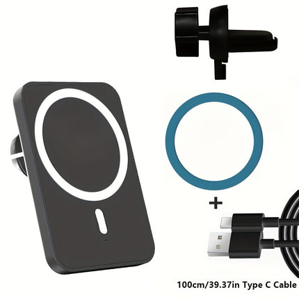 15W Magnetic Car Wireless Charger view 5