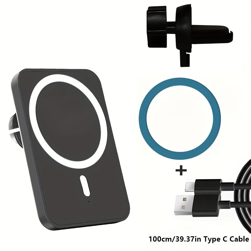 15W Magnetic Car Wireless Charger view 5