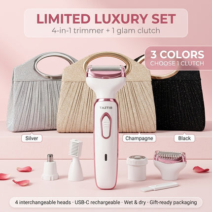 4-in-1 Electric Razor for Women Pink view 9