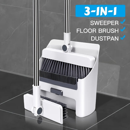 3-in-1 Foldable Broom and Mop Set Home Cleaning Tool view 1