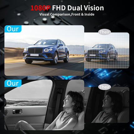 1080P dual-camera dash cam