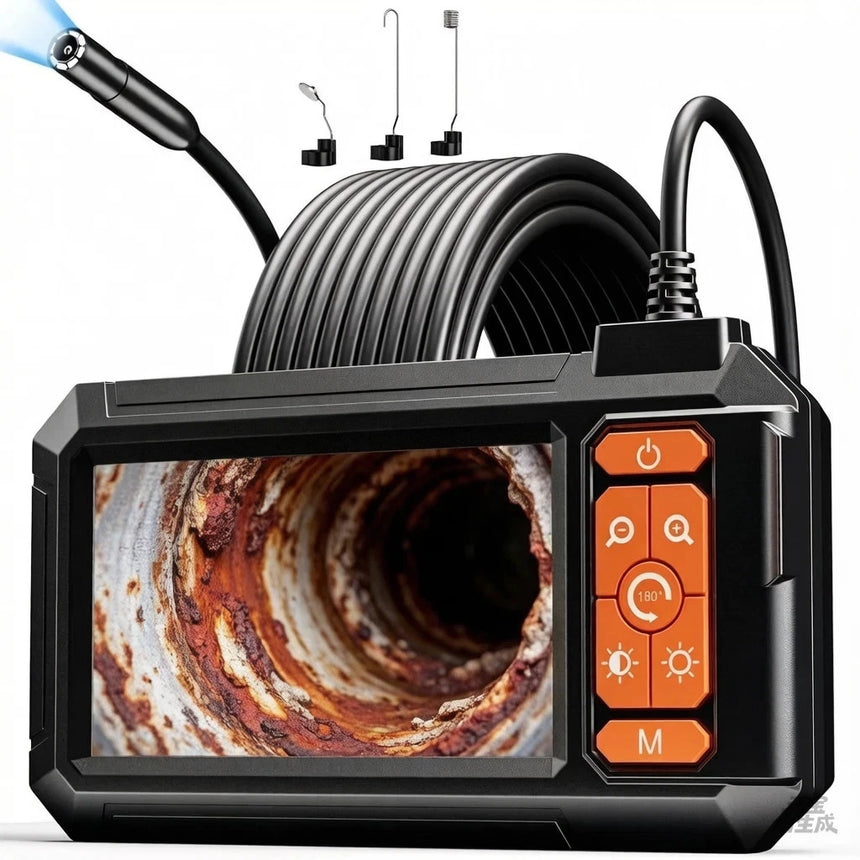 tamACX Upgrade Endoscope Camera with Light 4.3 IPS Screen 1080P HD