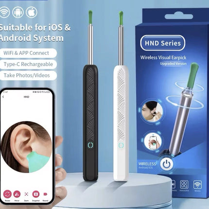 Wireless Ear Wax Cleaner with Camera Safe Earwax Removal Endoscope