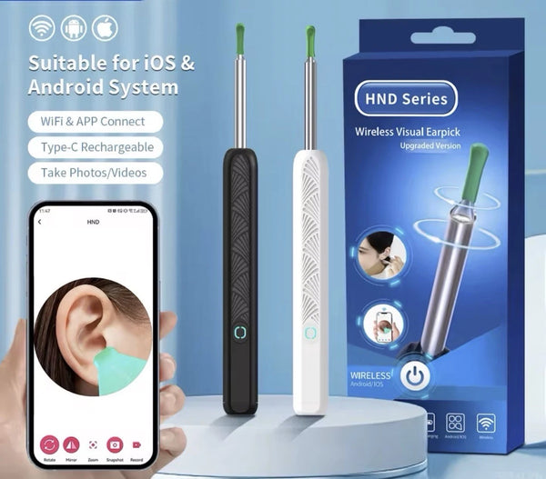 Wireless Ear Wax Cleaner with Camera Safe Earwax Removal Endoscope