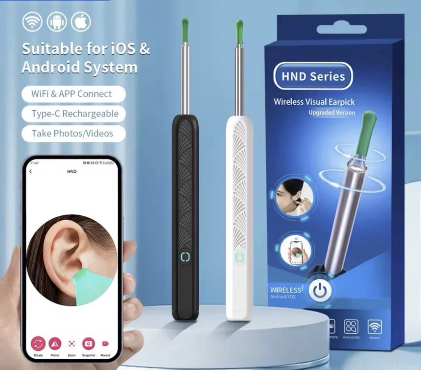 Wireless Ear Wax Cleaner with Camera Safe Earwax Removal Endoscope