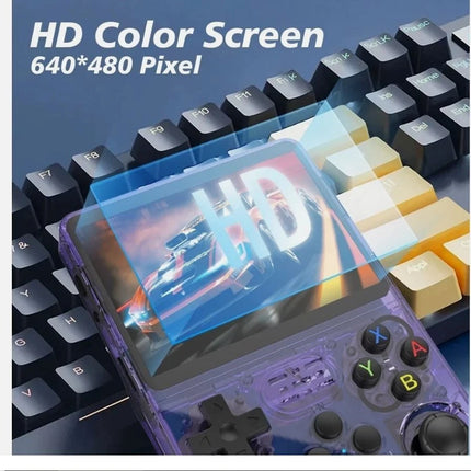 R36S Retro Handheld Video Game Console 64GB 3.5-Inch IPS Screen