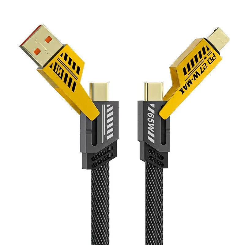 PD 65W/27W 4-in-1 Mecha Fast Charging Cable view 1