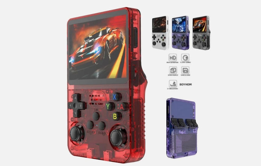 R36S Retro Handheld Video Game Console 64GB 3.5-Inch IPS Screen