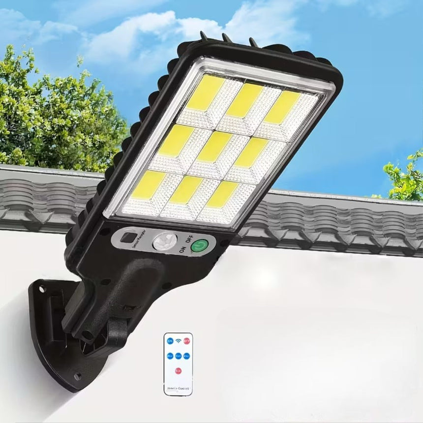 Outdoor LED Solar Street Light Waterproof Security Wall Light with Remote Control