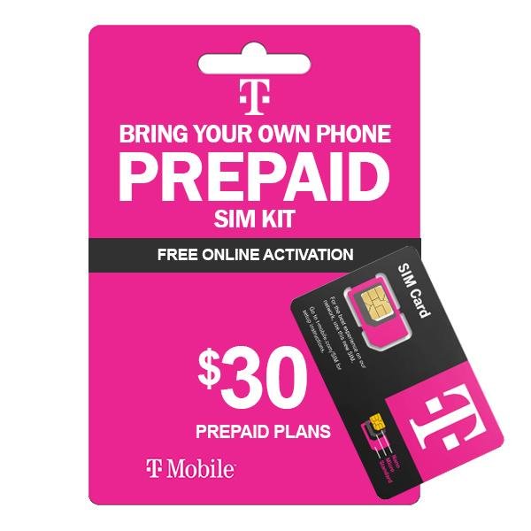 T Mobile Prepaid $30 Plan Sim Starter Kit
