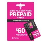T Mobile Prepaid $60 Plan Sim Starter Kit
